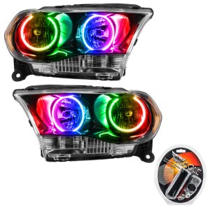 Dodge Durango Headlight Assemblies - ORACLE Lighting - SMD Halogen - ColorSHIFT - Black - `11-`13 Dodge Durango Headlight Assemblies - ORACLE Lighting - SMD Halogen - ColorSHIFT - Black - `11-`13